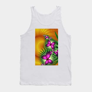 Colourful Butterfly Pattern Tank Top